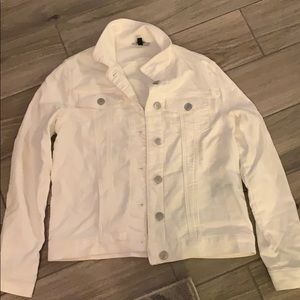 White David Bitton Buffalo jean jacket